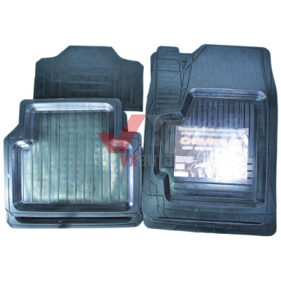 Коврики салона резиновые Daewoo Lanos, Аveo,Lacetti,Дубно, к-т (5шт.)