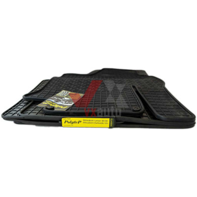 Коврики салона резиновые Mitsubishi Lancer (9)_04-/Mitsubishi Outlander 03-, к-т (4шт.)