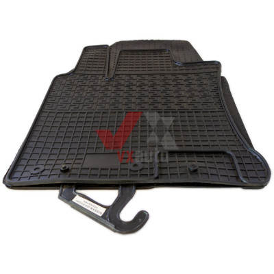 Коврики салона резиновые Nissan Qashqai 07-/10-,ПЕРЕД, к-т (2шт.)