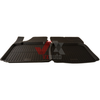 Коврики салона резиновые Skoda Octavia (2) 04-/VW B6 05,ПЕРЕД, к-т (2шт.)
