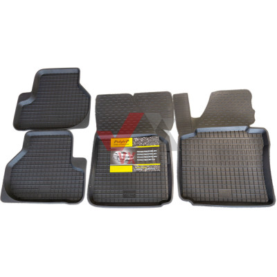 Коврики салона резиновые VW B6 05-/B7 11-/СС 08-/Tiguan 07-,(BIG BOARD), к-т (4шт.)