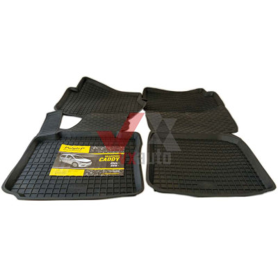 Килимки салону гумові VW CADDY(3) 04-,(BIG BOARD), к-т (4шт.)