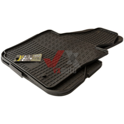 Килимки салону гумові VW CADDY(3) 04-,(BIG BOARD)ПЕРЕД, к-т(2шт)