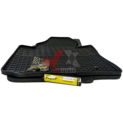 Килимки салону гумові VW CADDY(3) 04-,ПЕРЕД, к-т (2шт.)