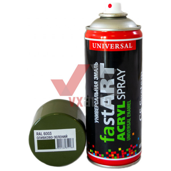 Фарба емалева 6003 (оливково-зелений) 400 мл CS System Fast Art (акрилова)