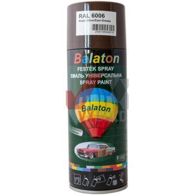 Краска эмалевая 6006 (хаки-оливковая) 400 мл Balaton