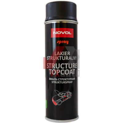 Краска структурная для пластика (черная) 500 мл NOVOL Structure Topcoat (аэрозоль)
