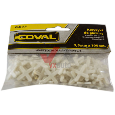 Крестики для плитки 3.5 мм Coval (в упак. 100 шт.)