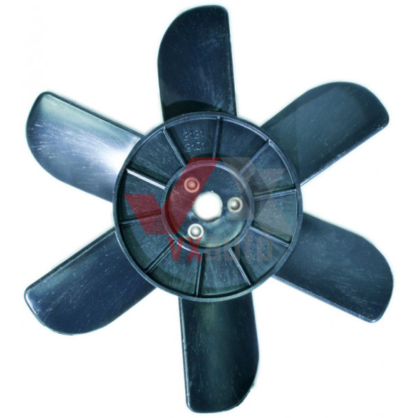 Крыльчатка радиатора ВАЗ 2121 эконом черная, 6 лопастей (втулка металл.)