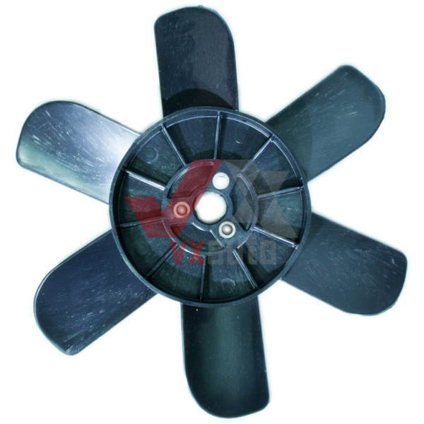 Крыльчатка радиатора ВАЗ 2121 эконом черная, 6 лопастей (втулка металл.)