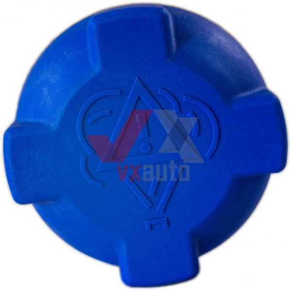 Кришка розш. бачка ВАЗ 2108-2110 VORTEX (синя, новий тип, два клапани) 