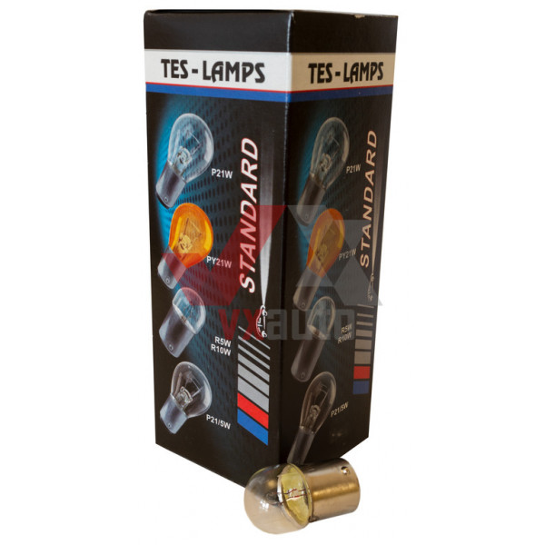Лампа 12 В габаритів 10 Вт R10W Tes-Lamps BA15s (1-конт.)