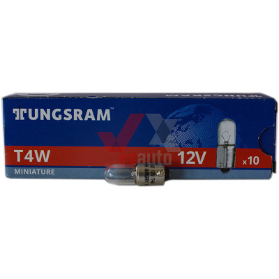 Лампа 12 В панелі приладів 4 Вт T4W TUNGSRAM BA9s (1-конт.)