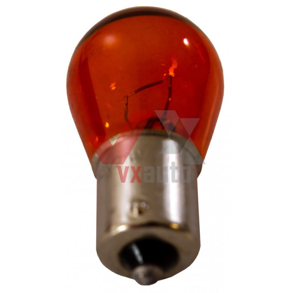 Лампа 12 В поворотов, стопов 21 Вт желтая P21W BAU15s (1-конт., со смещенным цоколем)