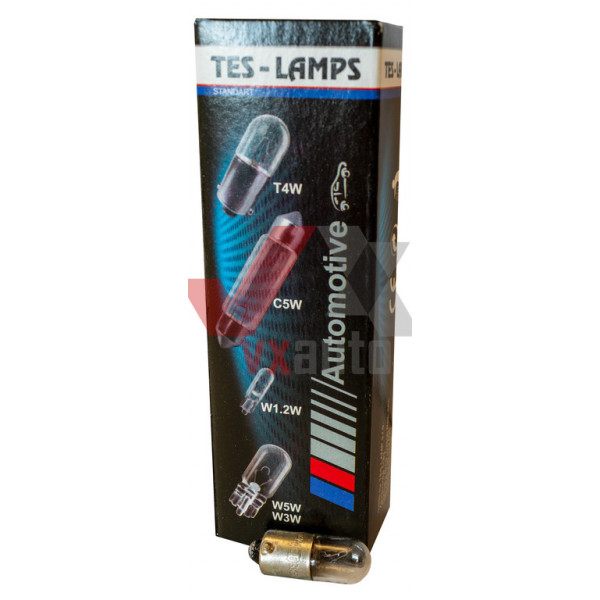 Лампа 24 В панели приборов 4 Вт T4W Tes-Lamps BA9s (1-конт.)