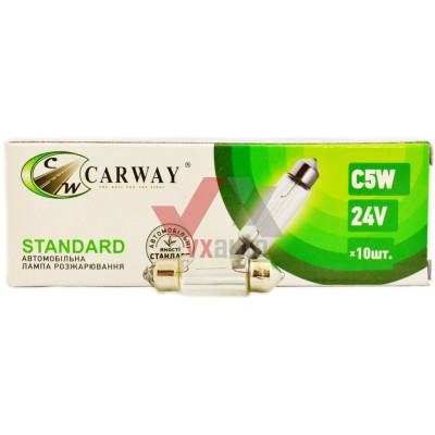 Лампа 24 В салона 5 Вт C5W Carway SV8.5 (36мм)