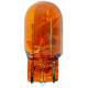 Лампа б/ц 12 В повторителей поворотов, стопов 21 Вт желтая WY21W Osram W3x16q (1-конт.)