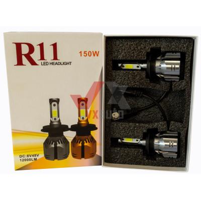 Лампа диодная H7 12 В, 24 В 24 Вт R11 Optimal-L 6500K, к-т (2 шт.), 12000L (радиатор с вентил.)