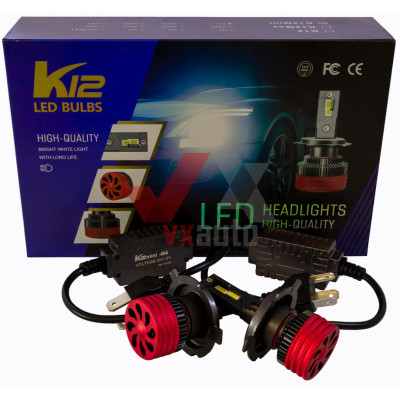 Лампа діодна H7 12 В, 24 В 35 Вт K12 Mini Optimal-L 6500K, к-т (2 шт.), (радіатор + обманка)
