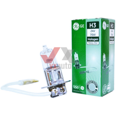 Лампа галогенная H3 24 В 70 Вт PK22s Heavy Star General Electric
