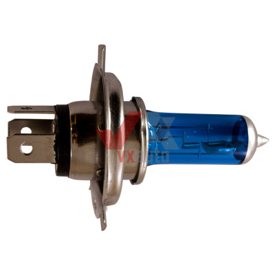 Лампа галогенная H4 12 В 60/55 Вт P43T синяя Xenon Tes-Lamps