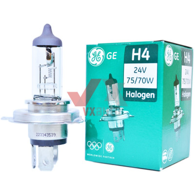 Лампа галогенная H4 24 В 75/70 Вт P43T Standart General Electric