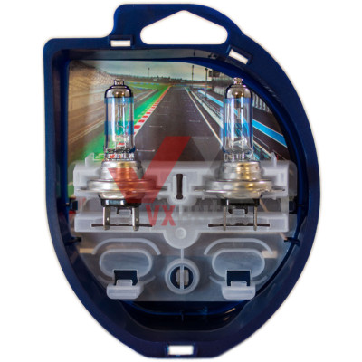 Лампа галогенова H7 12V 55W PX26D +200% Racing Vision Philips, к-т (2 шт.)