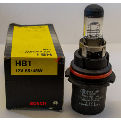 Лампа галогенова HB1 12 В 65/45 Вт P29T Bosch (оригінал)