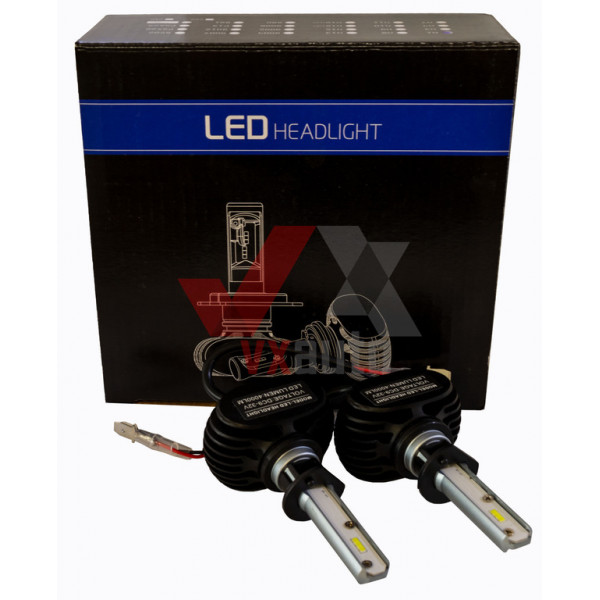 Лампа LED H1 12V, 24V 25W S1 Optimal-L 6500K, к-т (2 шт.), 4000L (360° радіатор)  
