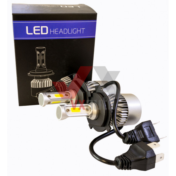 Лампа LED H4 12V, 24V 18W S2 Optimal-L 6500K, к-т (2 шт.), 8000L (360° радіатор з вентил.) 
