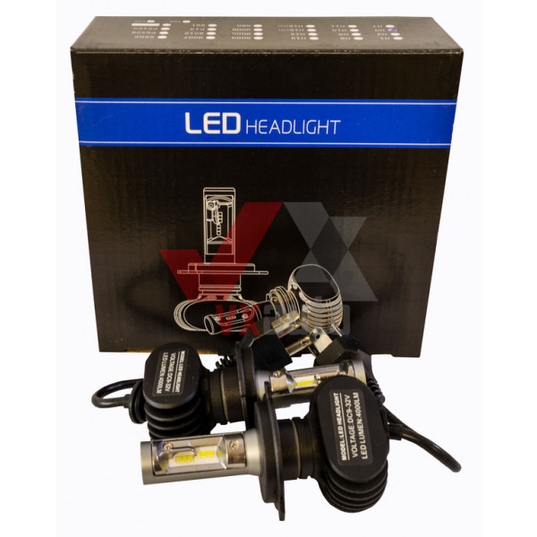 Лампа LED H4 12V, 24V 25W S1 Optimal-L 6500K-т (2 шт.), 4000L (радіатор) 