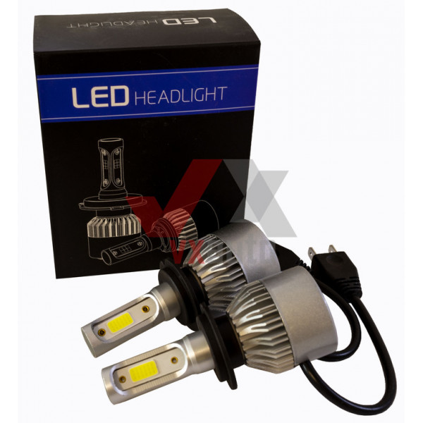 Лампа LED H7 12V, 24V 18W S2 Optimal-L 6500K, к-т (2 шт.), 8000L (360° радіатор з вентил.) 
