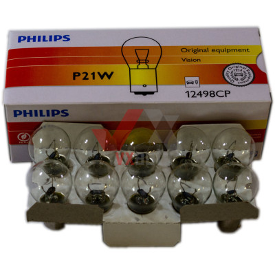 Лампа P21W 12V 21W BA15s Philips(1-конт.)