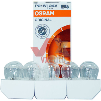 Лампа P21W 24V 21W BA15s Osram(1-конт.)