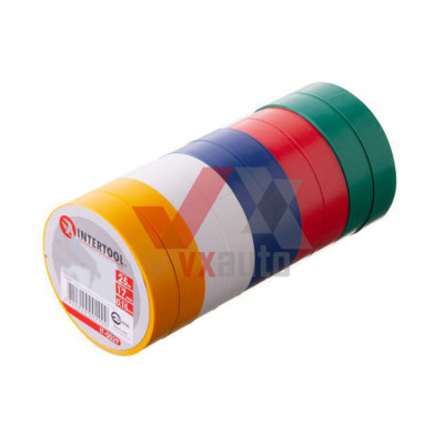 Стрічка ізоляційна 17 мм х 25 м (різний колір) Intertool