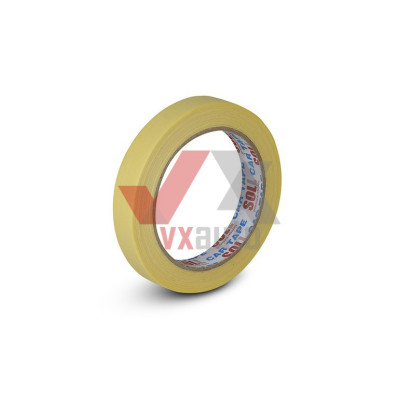 Лента малярная 18 мм х 45 м (желтая) SOLL (60°C)