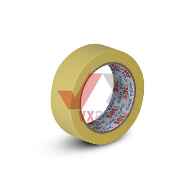 Лента малярная 36 мм х 45 м (желтая) SOLL (60°C)