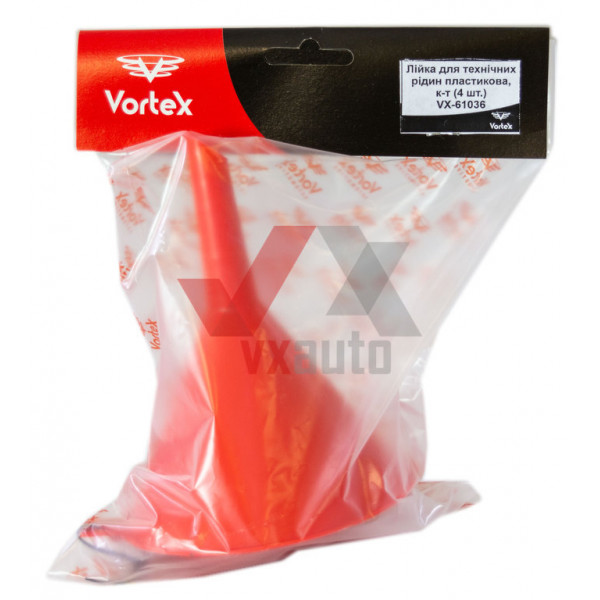 Лійка для технічних рідин пластикова  VORTEX, к-т (4 шт.)