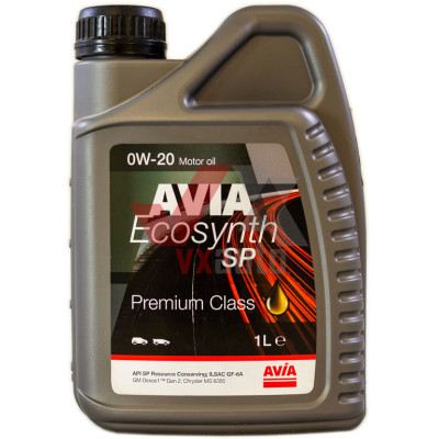 Масло 0w20 1 л Avia Ecosynth SP, API SP