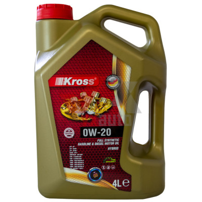 Масло 0w20 4 л KROSS Full Synthetic, API SP