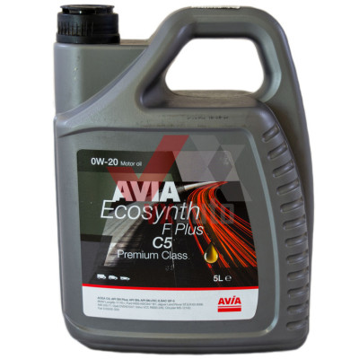Масло 0w20 5 л Avia Ecosynth F Plus C5, API SN/SN Plus