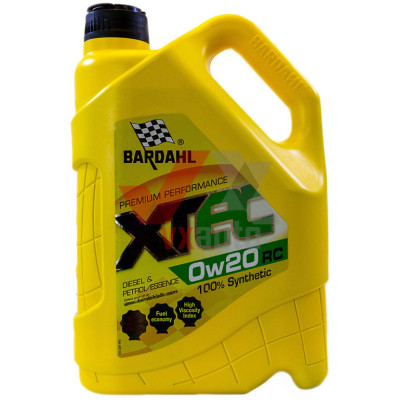 Олива 0w20  5 л Bardahl XTEC, API SP (RC)