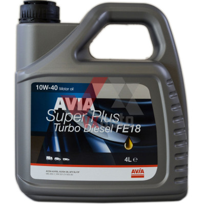 Масло 10w40 4 л Avia Super Plus FE18 Turbo Diesel, API SL/CF