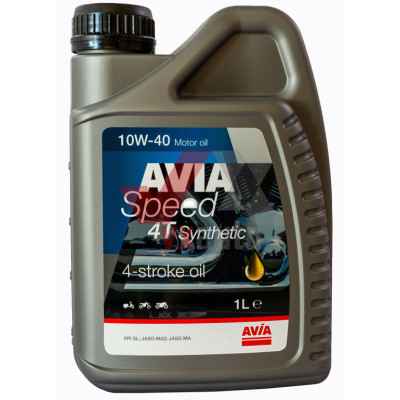 Масло 4-Т 10w40 1 л Avia Moto 4T, API SL
