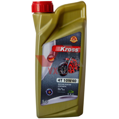 Масло 4-Т 10w40 1 л KROSS, API SN/JASO MA2