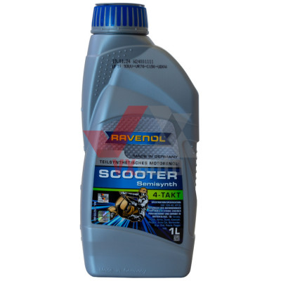 Масло 4-Т 10w40 1 л Ravenol Scooter Teilsynthetisches, API SL