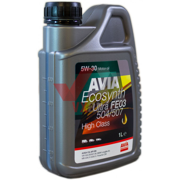 Олива 5w30 1 л Avia Ecosynth Ultra FE03, API SN