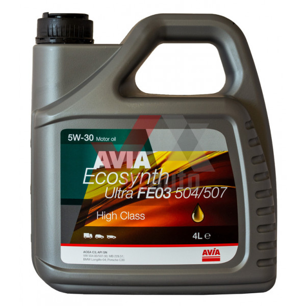 Олива 5w30 4 л Avia Ecosynth Ultra FE03, API SN