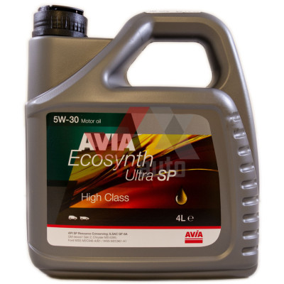 Масло 5w30 4 л Avia Ecosynth Ultra SP, API SP