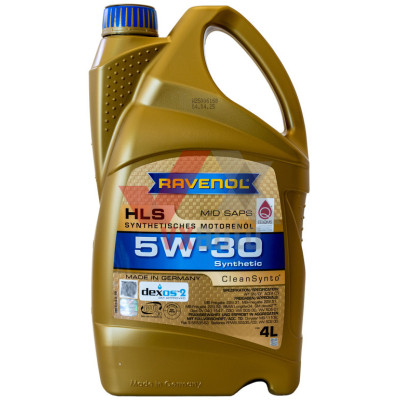 Масло 5w30 4 л Ravenol HLS Synthetisches, API SN/CF